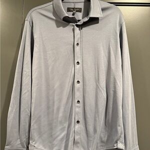 Rag & Bone Light Gray Collared Shirt